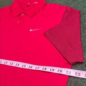 Tiger Woods Collection by Nike Dri-Fit Polo (Red & Black / Size Medium)